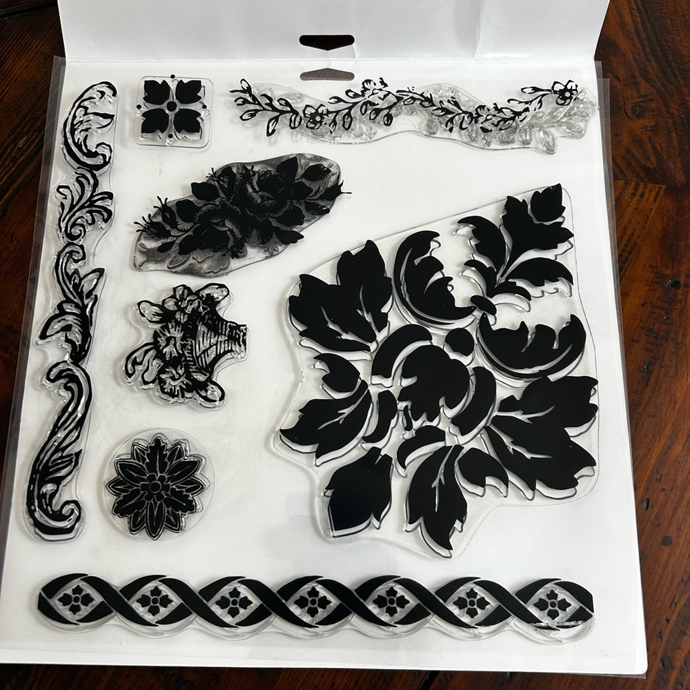 Iron Orchid Designs 1st Generation “Fleur” Stamp Set - Picture 3 of 5
